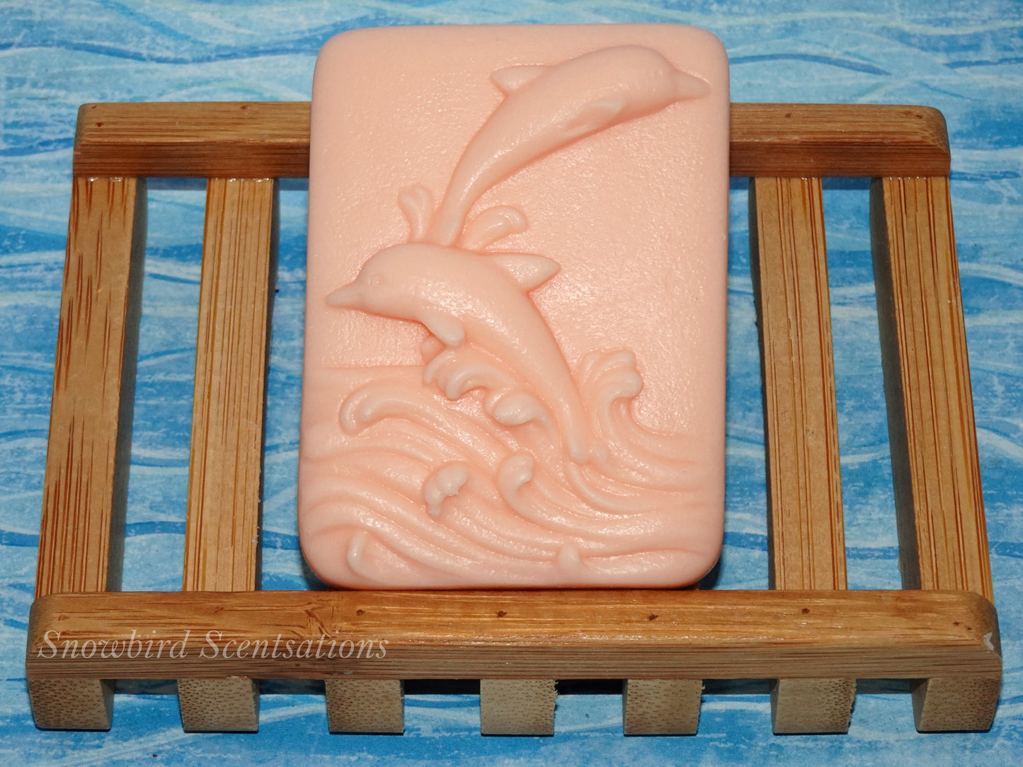 Dolphins with Waves Bar (Solid or Painted)