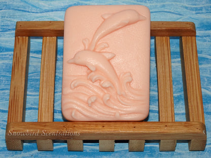 Dolphins with Waves Bar (Solid or Painted)
