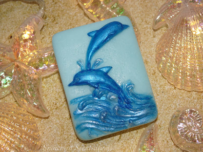 Dolphins with Waves Bar (Solid or Painted)