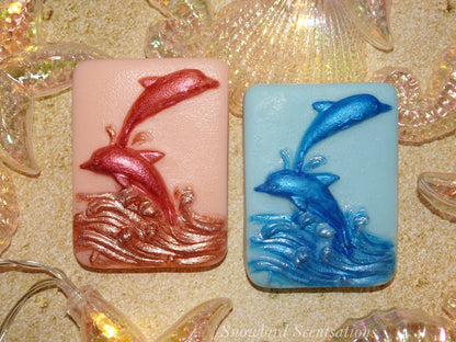 Dolphins with Waves Bar (Solid or Painted)