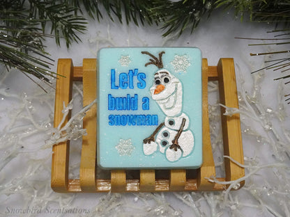 Olaf "Let's Build A Snowman" Soap Bar (Solid or Painted)