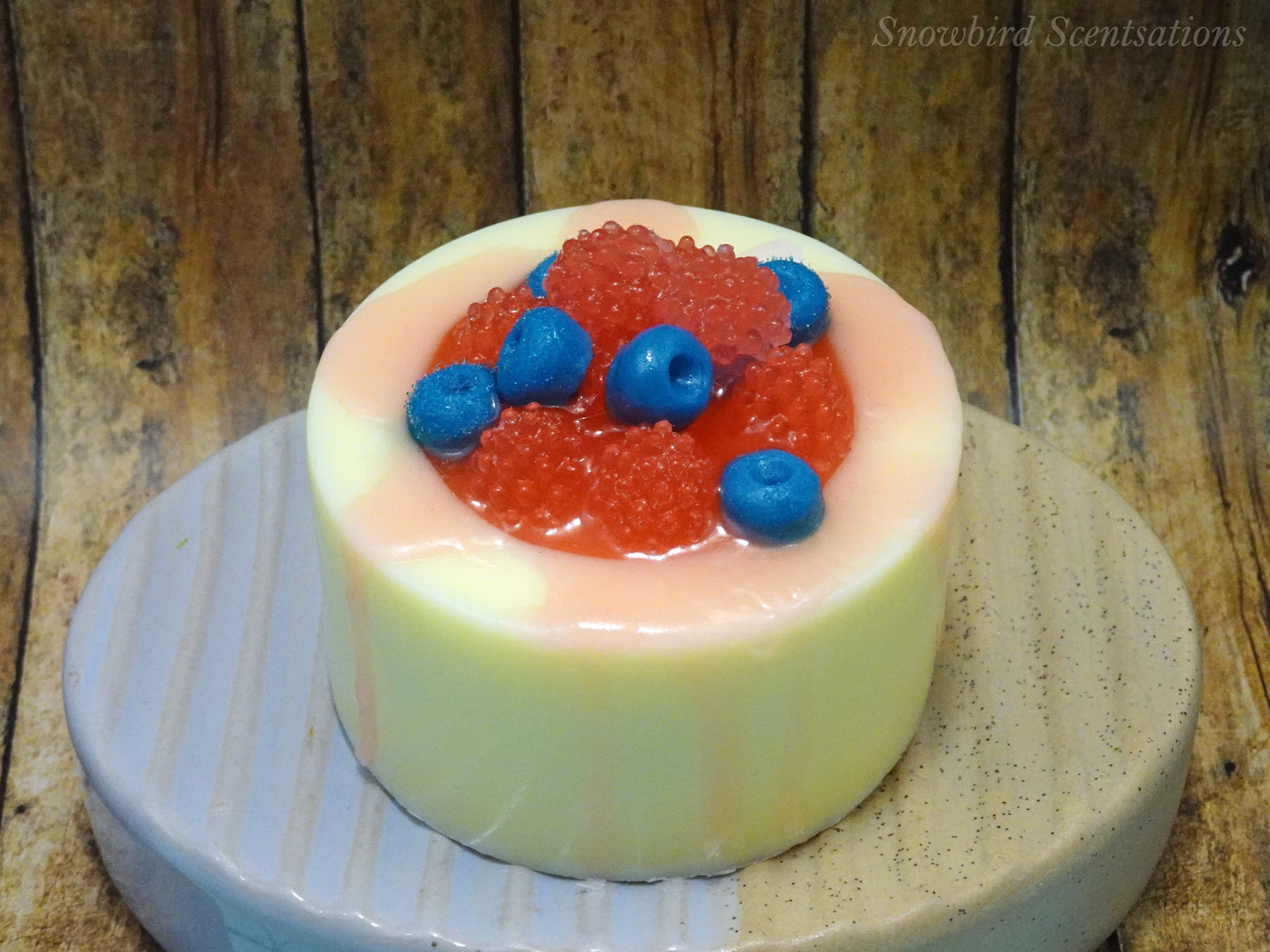 Dessert Cup Soaps: Blueberry & Raspberry