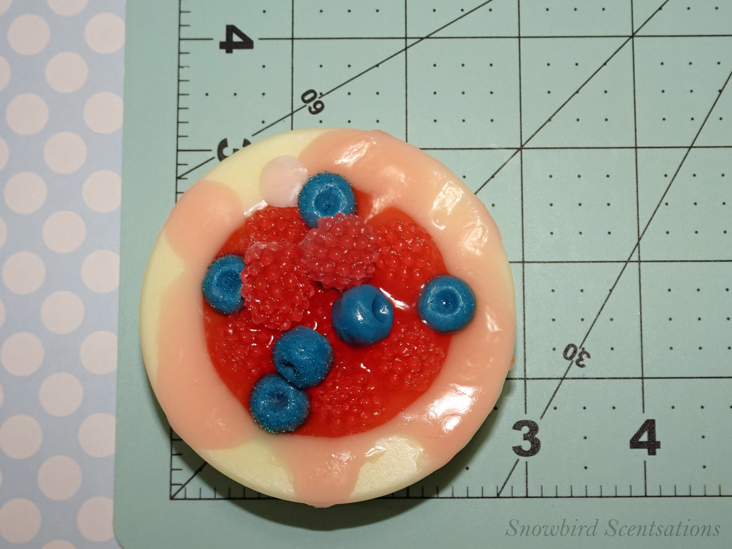 Dessert Cup Soaps: Blueberry & Raspberry