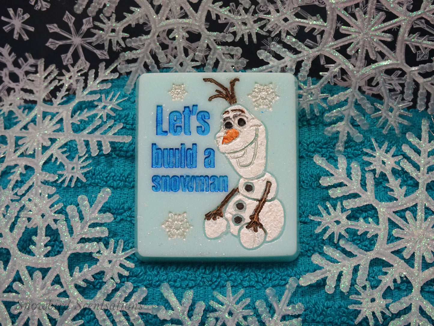 Olaf "Let's Build A Snowman" Soap Bar (Solid or Painted)