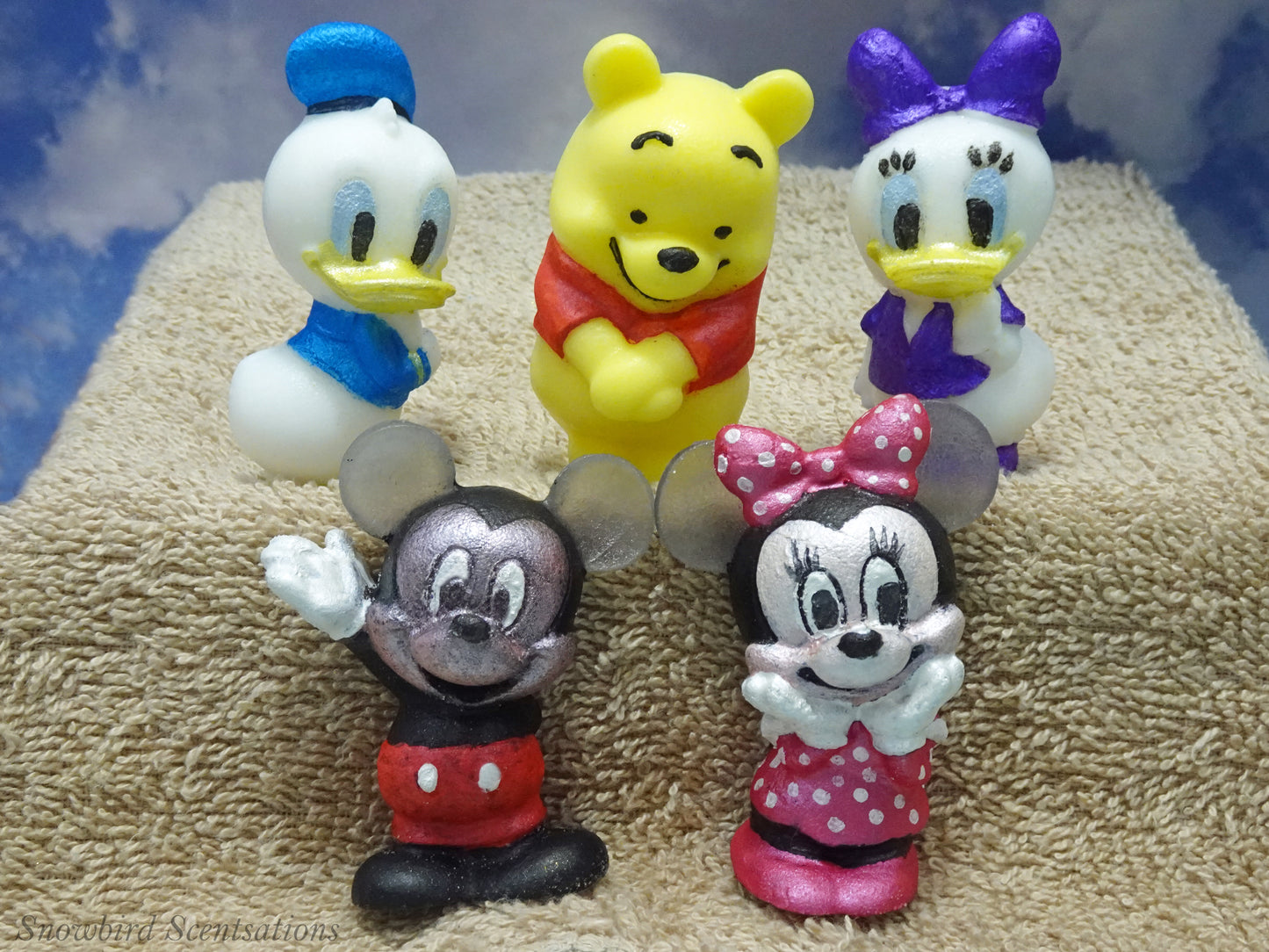 Mickey Mouse, Minnie Mouse, Donald Duck, Daisy Duck, or Winnie The Pooh (Painted)
