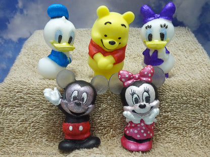 Mickey Mouse, Minnie Mouse, Donald Duck, Daisy Duck, or Winnie The Pooh (Painted)