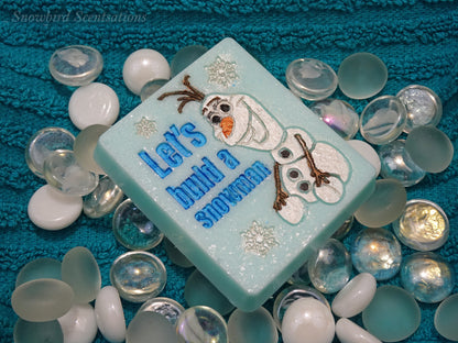 Olaf "Let's Build A Snowman" Soap Bar (Solid or Painted)