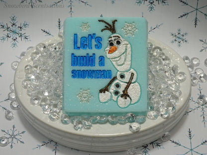Olaf "Let's Build A Snowman" Soap Bar (Solid or Painted)