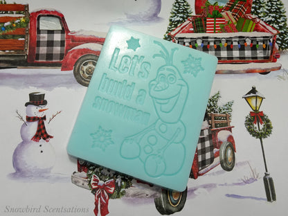 Olaf "Let's Build A Snowman" Soap Bar (Solid or Painted)