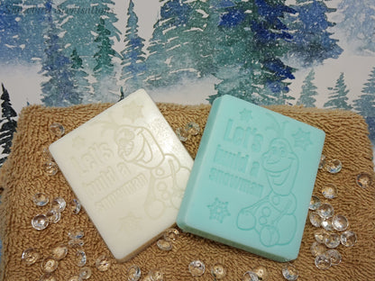 Olaf "Let's Build A Snowman" Soap Bar (Solid or Painted)