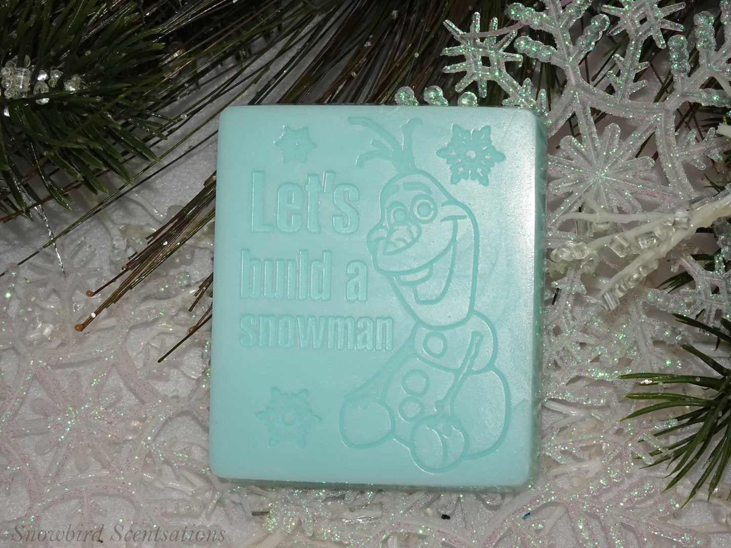 Olaf "Let's Build A Snowman" Soap Bar (Solid or Painted)