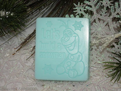 Olaf "Let's Build A Snowman" Soap Bar (Solid or Painted)