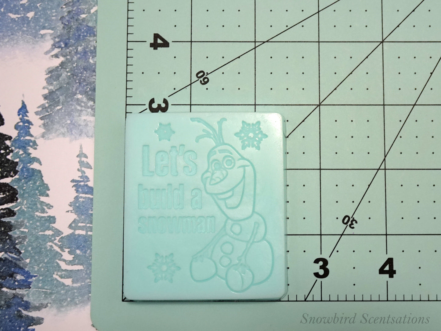 Olaf "Let's Build A Snowman" Soap Bar (Solid or Painted)