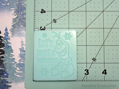 Olaf "Let's Build A Snowman" Soap Bar (Solid or Painted)
