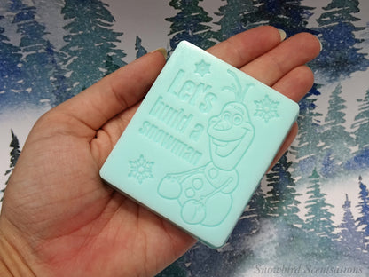 Olaf "Let's Build A Snowman" Soap Bar (Solid or Painted)