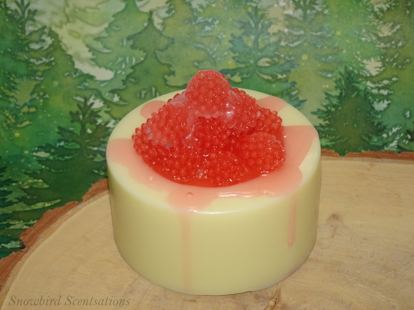 Dessert Cup Soaps: Raspberry