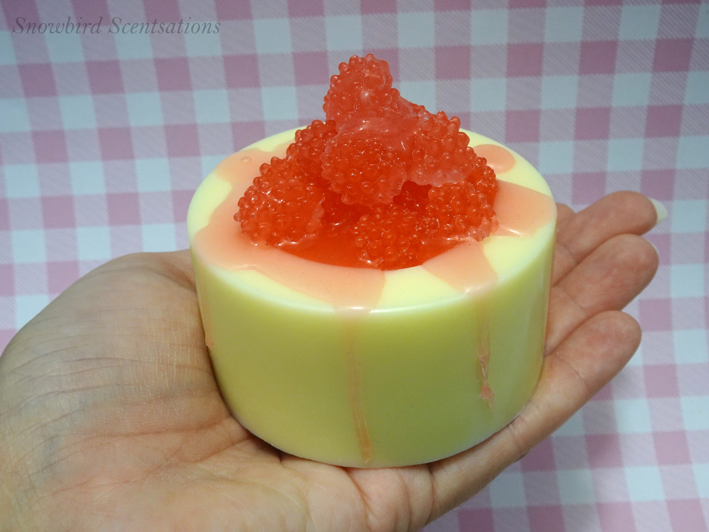 Dessert Cup Soaps: Raspberry