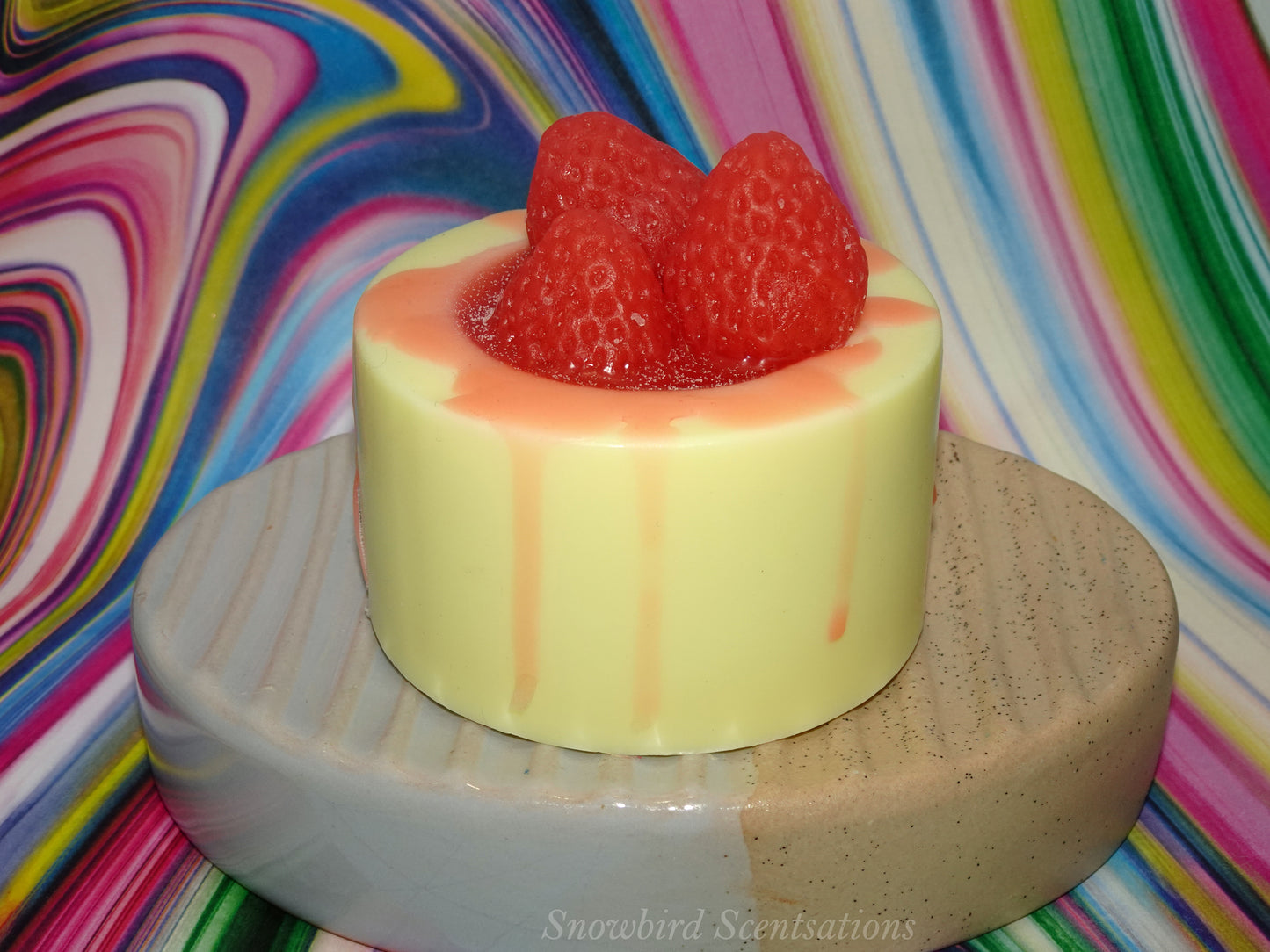 Dessert Cup Soaps: Strawberry