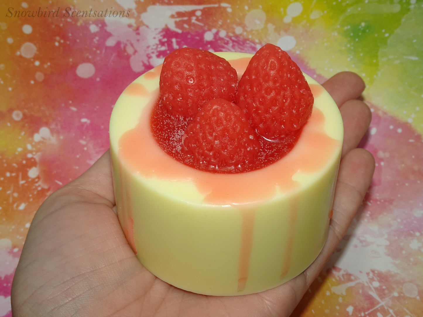 Dessert Cup Soaps: Strawberry